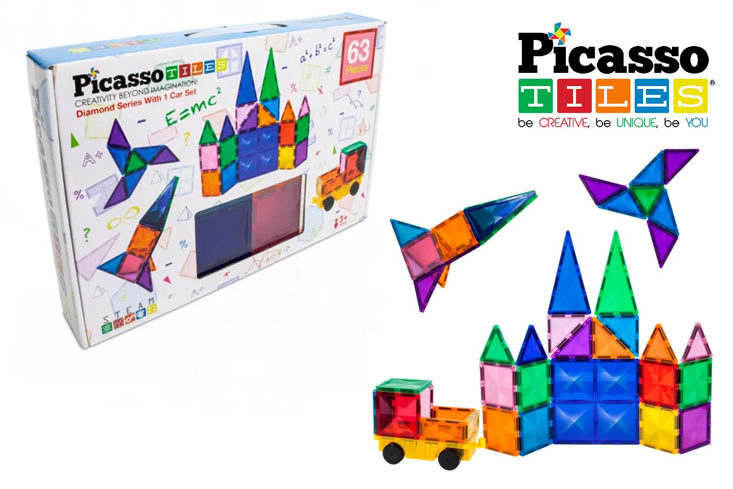 MGGPT63 Magnetic Piastrelle e Veicolo 63