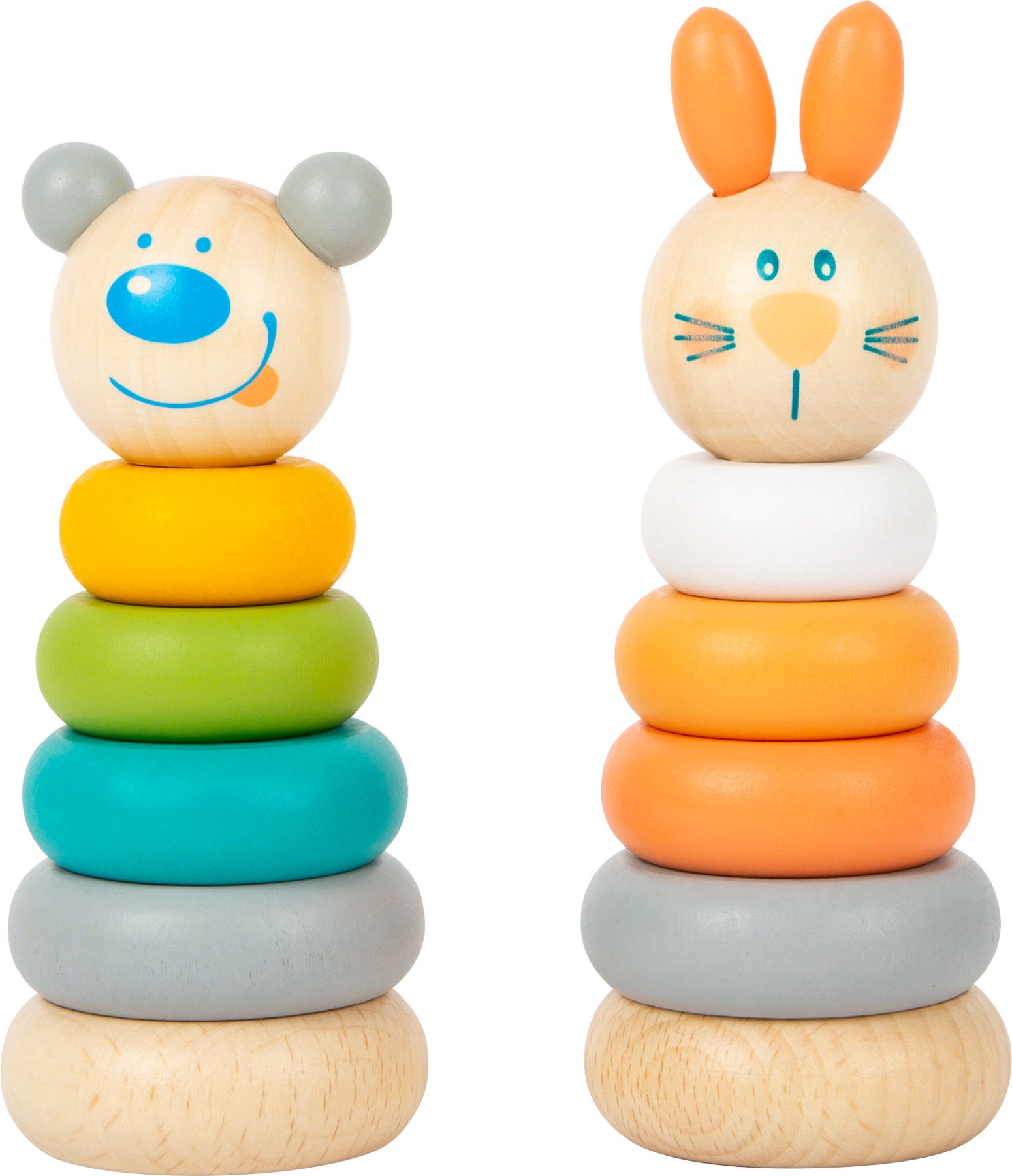 11714_legler_small_foot_display_stapelturm_hase_baer_a-1.jpg 1 pcs / Stacking Tower Display Pastel / 1 cope