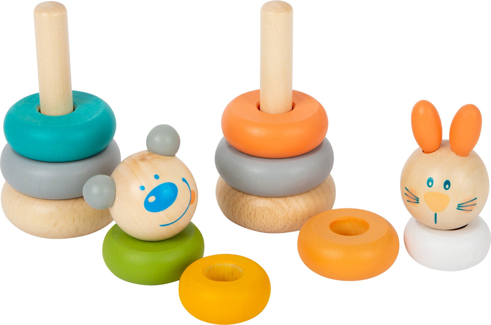11714_legler_small_foot_display_stapelturm_hase_baer_b-1.jpg 1 pcs / Stacking Tower Display Pastel / 1 cope