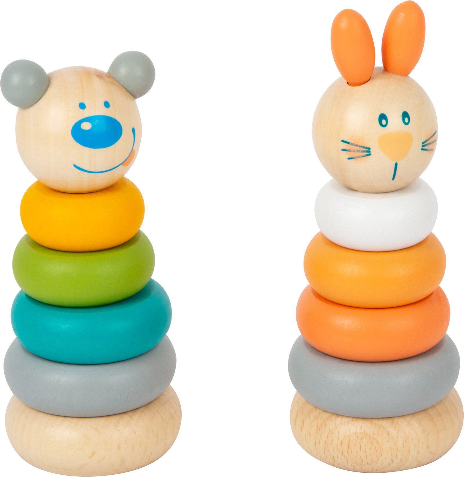 11714_legler_small_foot_display_stapelturm_hase_baer_c-1.jpg 1 pcs / Stacking Tower Display Pastel / 1 cope