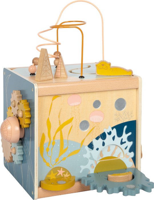 12393_40-motorikwuerfel-seaside-small-foot-koralle-klappbar-offen.jpg Motor Activity Cube "Seaside"