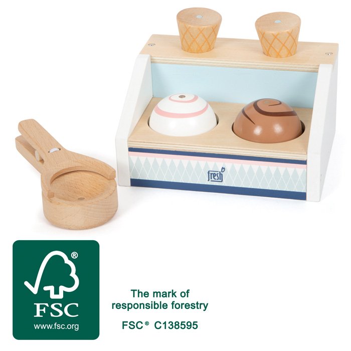 Compact Ice Cream Counter "fresh"