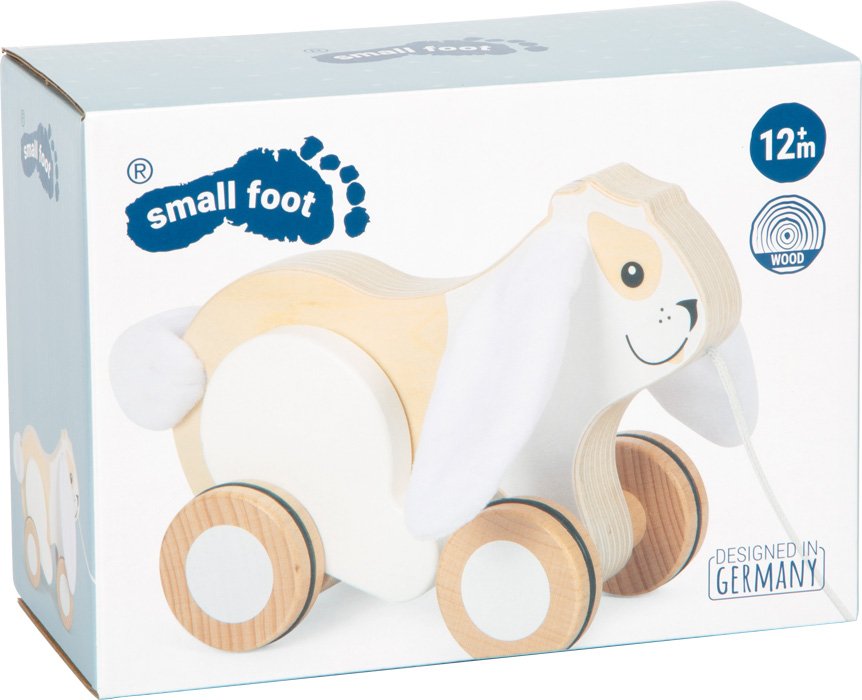 12551_80-nachziehtier-hase-mit-knisterohren-small-foot-verpackung.jpg Pull-Along Rabbit with Crinkly Ears