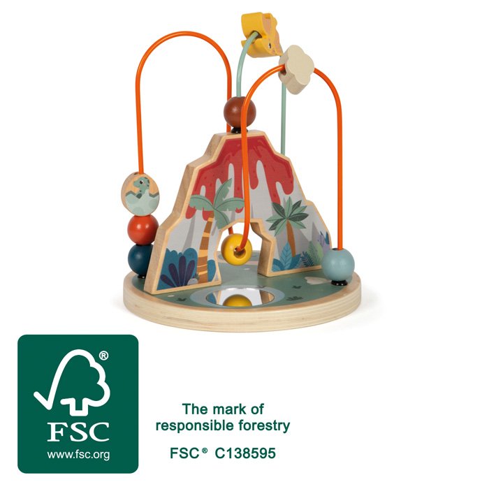 12617-00-motorikschleife-dinosaurier-small-foot-fsc.jpg Bead Maze "Dino"