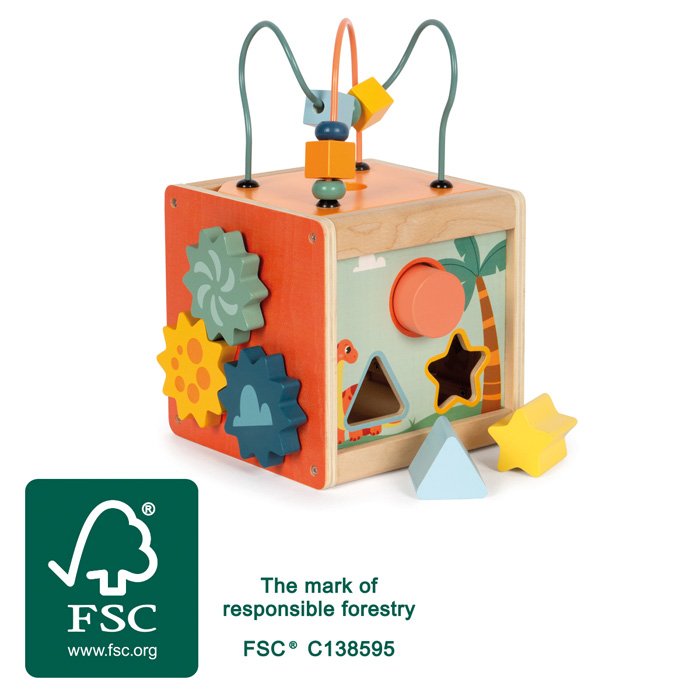 12618_00-motorikwuerfel-dino-small-foot-fsc.jpg Motor Activity Cube "Dino"