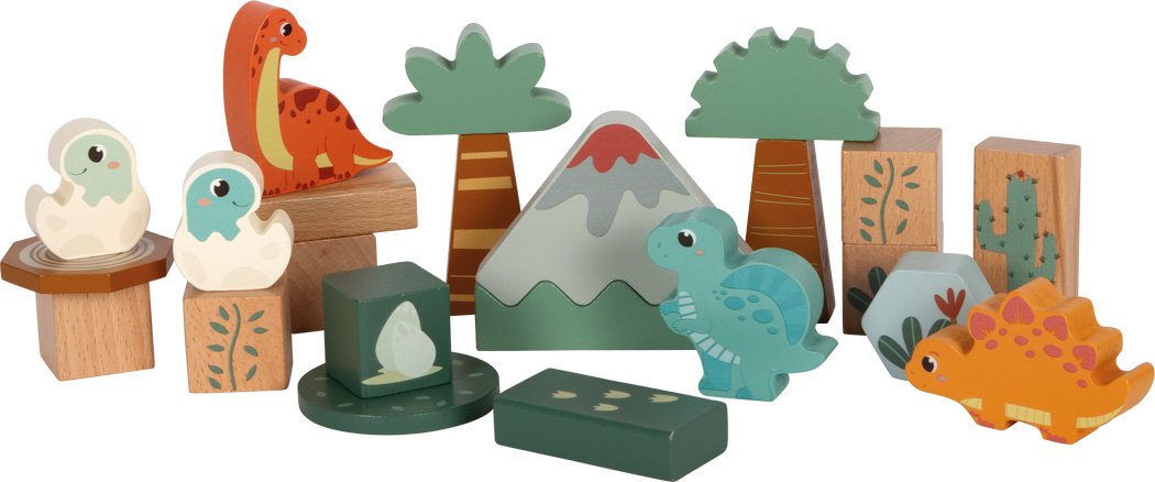 Wooden Building Blocks "Dino"