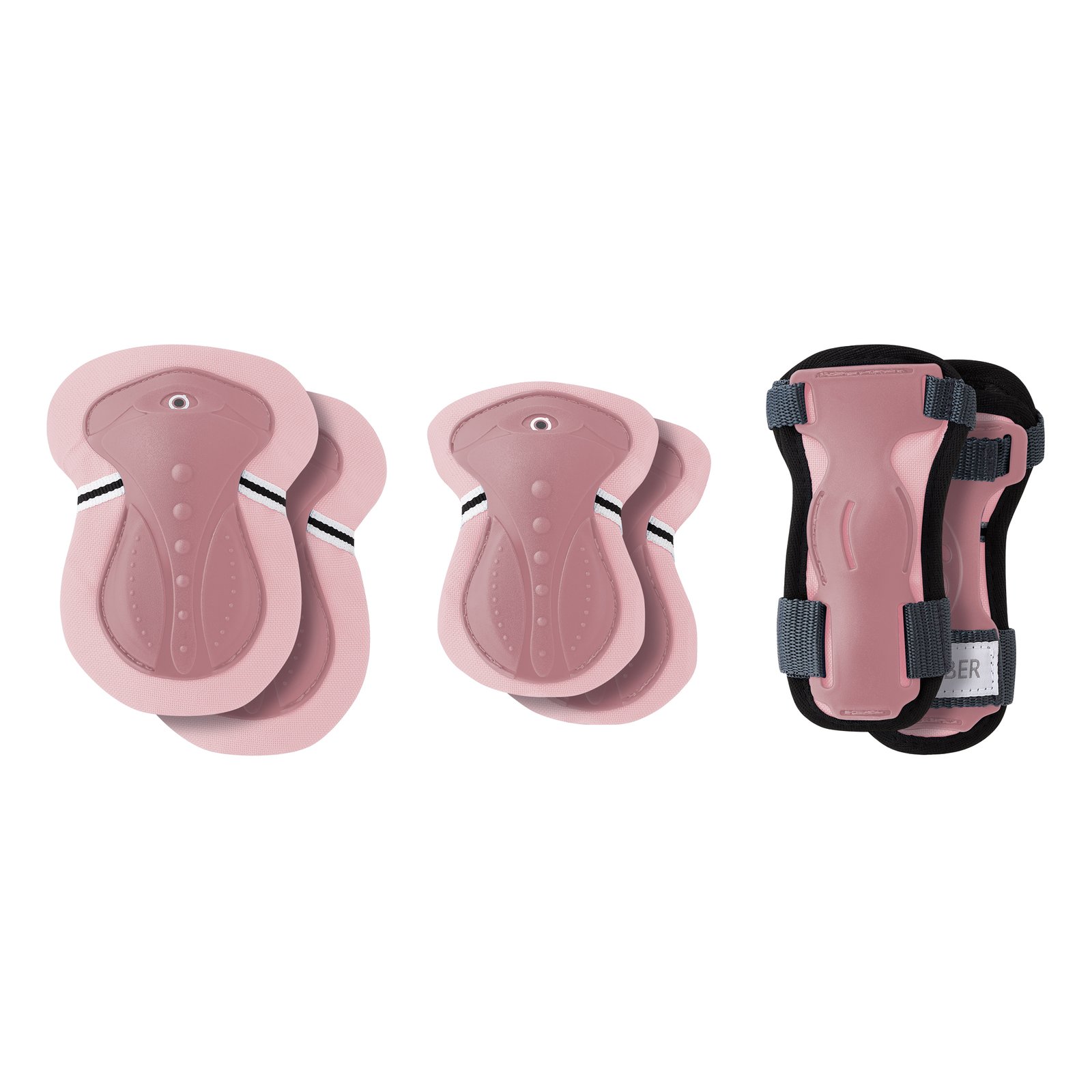SET 3 PROTECTIONS JUNIOR XXS Pastel Rose 6-10 years