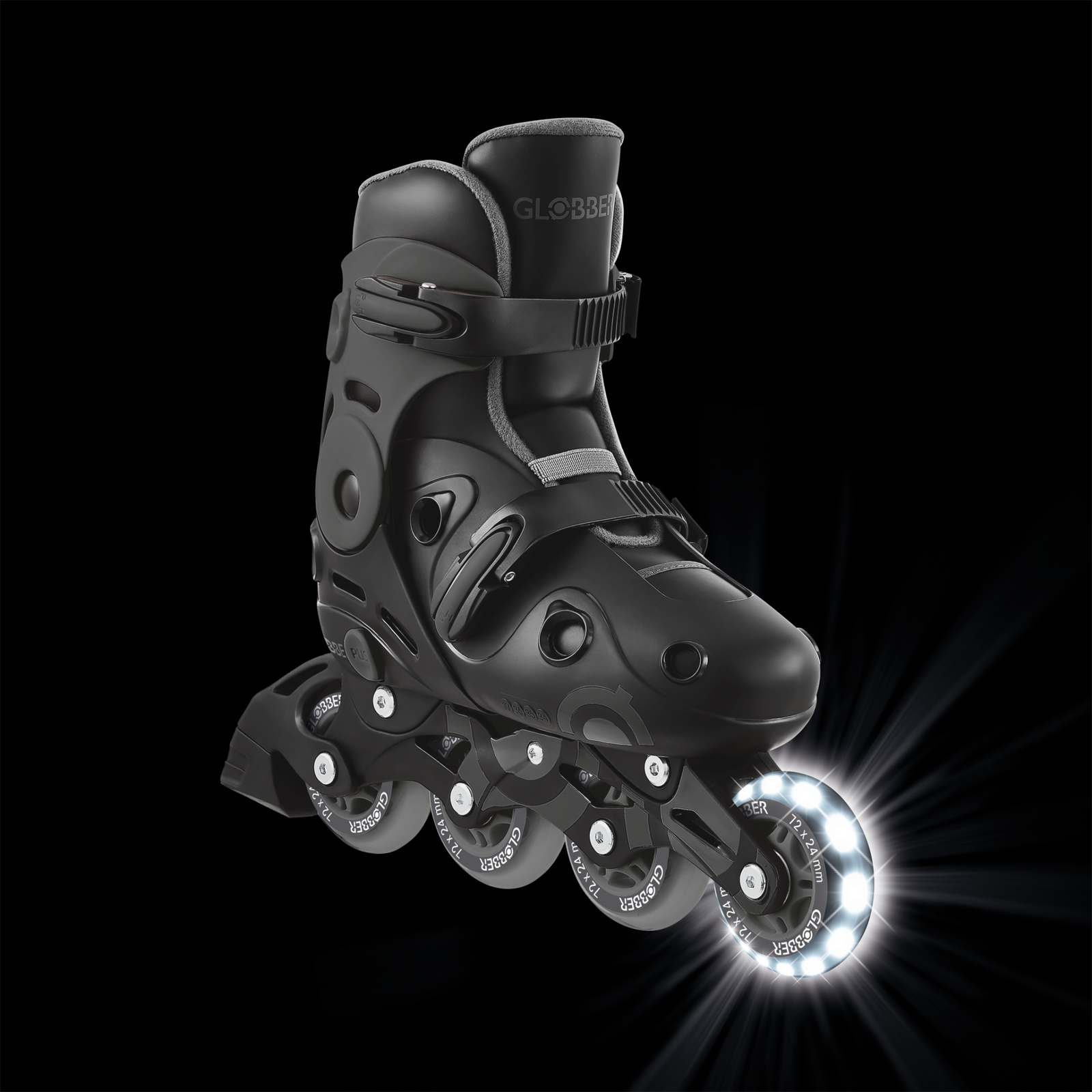 785-120_ft-R_call-out-lights-1-2.png GO-SKATE INLINE SKATE Size from 34 to 37 Grey/Black