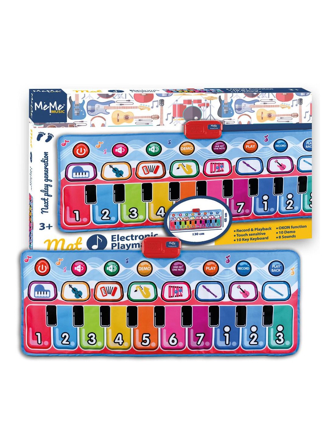 Mat Tappeto Elettronico Musicale 130x48
