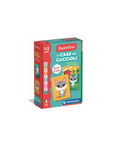 Sapientino Montessori Flashcards Case dei Cuccioli CLE16832